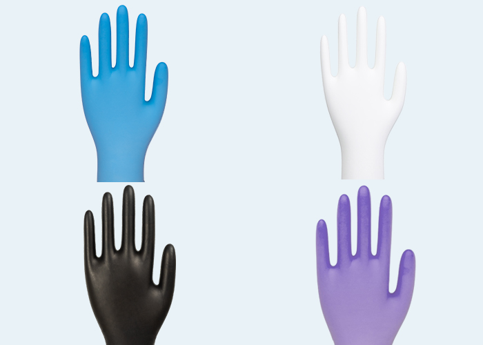 一次性丁腈手套 KG-1301（蓝色）/KG-1302（紫色）/KG-1303（黑色）/KG-1304（白色）